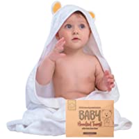 Toalla de baño - Toallas con capucha por keababies - Suave para bebé con capucha toalla de bebé de bambú orgánico para…
